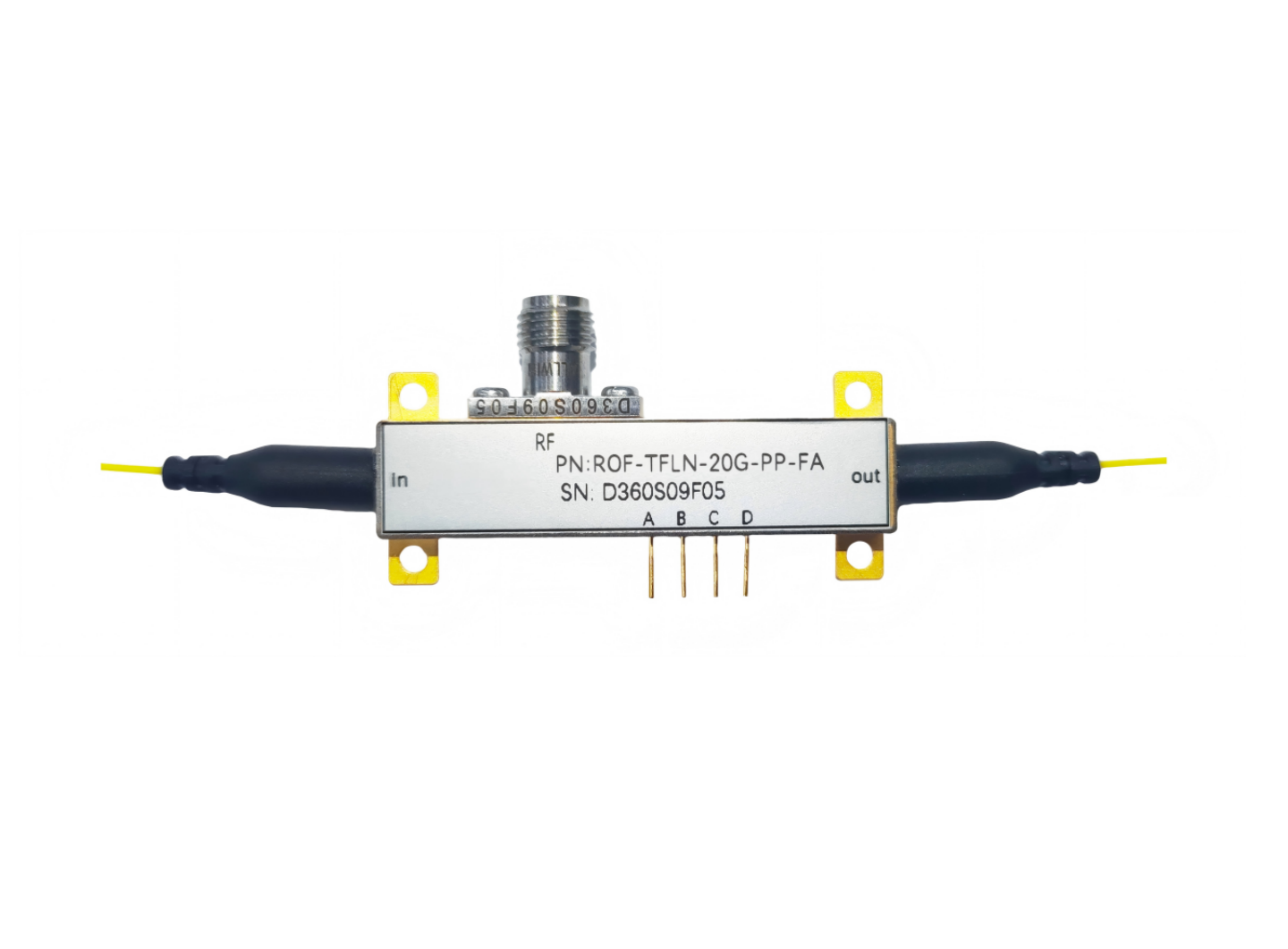 Modulator ea Rof EOM Intensity 20G filimi e tšesaane ea lithium niobate modulator ea TFLN modulator